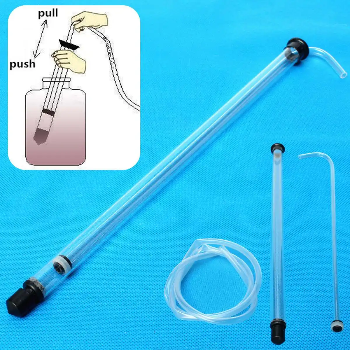 

Cane Clamp Auto Siphon Racking Cane for Beer Wine Bucket Carboy Bottle Filling Racking