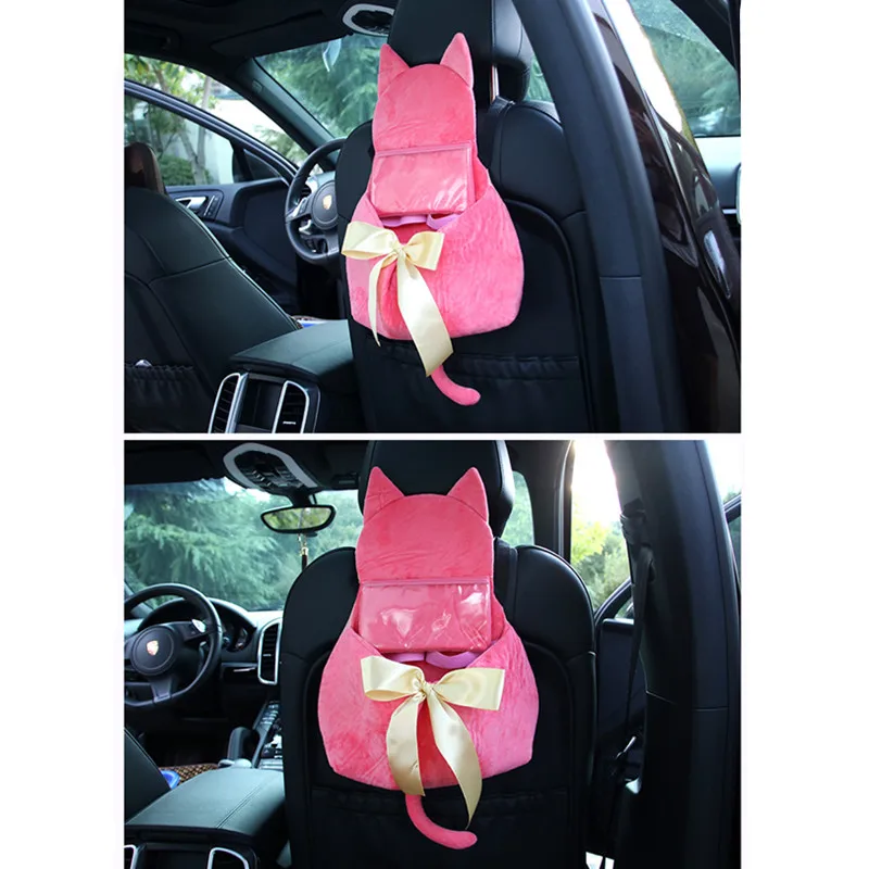

Multi-Pocket Travel Storage Bag Car Back Seat Organizer Trash Net Holder Hanger For Auto Capacity Storage Pouch Cartoon Style
