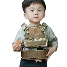 Детский тактический жилет детский мини-тактический жилет с пояс для патрульных Система переноски военного снаряжения жилет детский тактический жилет 4 цвета