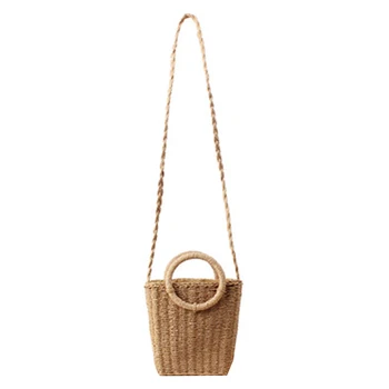 

Summer Women New Small Fresh Hand Woven Bag In Holiday Beach Straw Bag Female Paper Bag