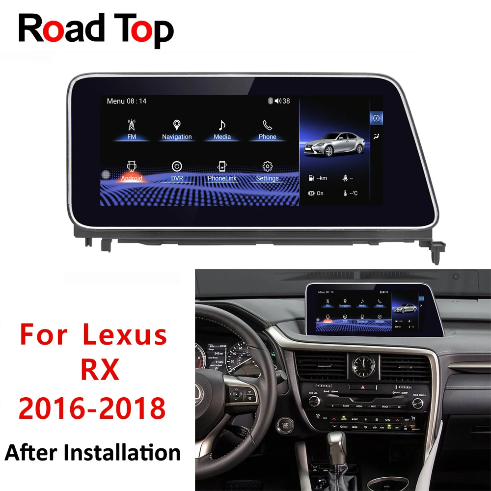 10 2 &quotAndroid Дисплей для Lexus RX 2016 2018 RX200t RX350 RX450h автомобиль радио мультимедиа монитор