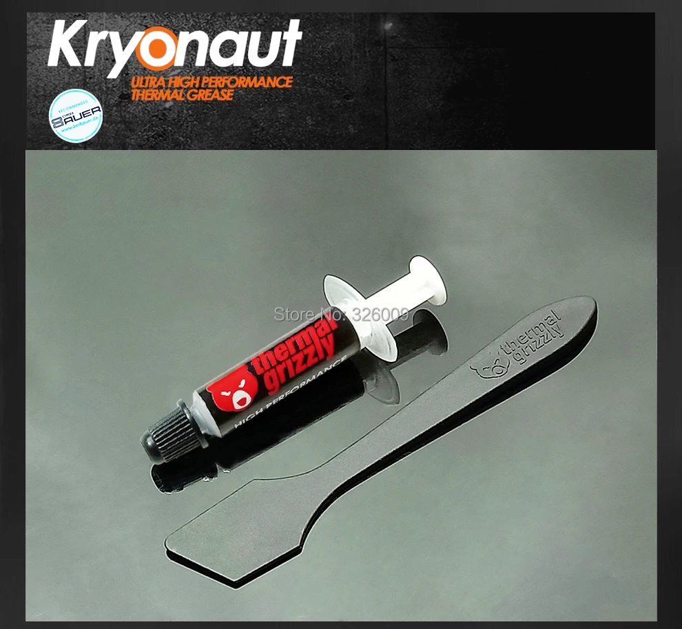 Термальная смазка Grizzly Kryonaut 1 г 12 5 дюйма охлаждение процессора радиатор| |