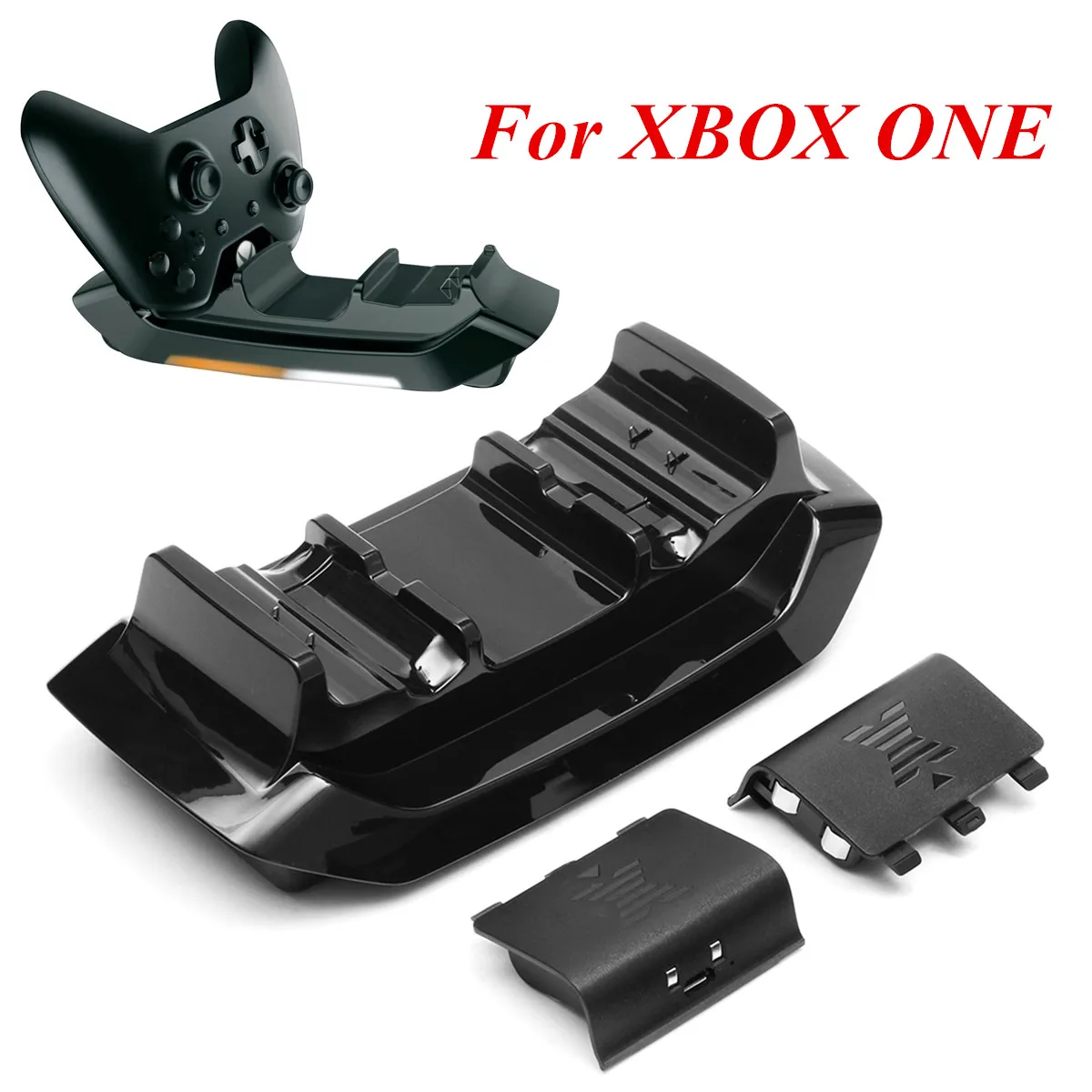 Dual Charging Dock For Xbox One Wirelss Gamepad Charger With LED Light