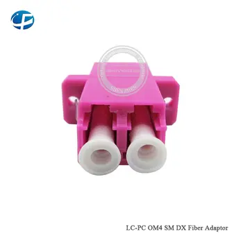 

High Quality 50pcs/lot LC-PC OM4 SM DX Fiber Adaptor LC PC OM4 Optical Fiber Adaptor LC connector,China Factory Supply