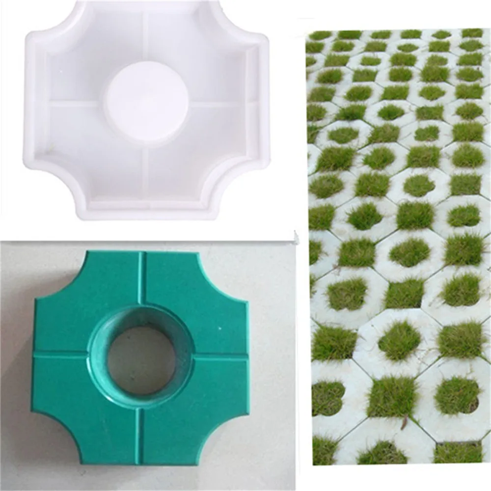 DIY Path Maker Middle Of Hole SHape Garden Path Concrete Plastic Brick