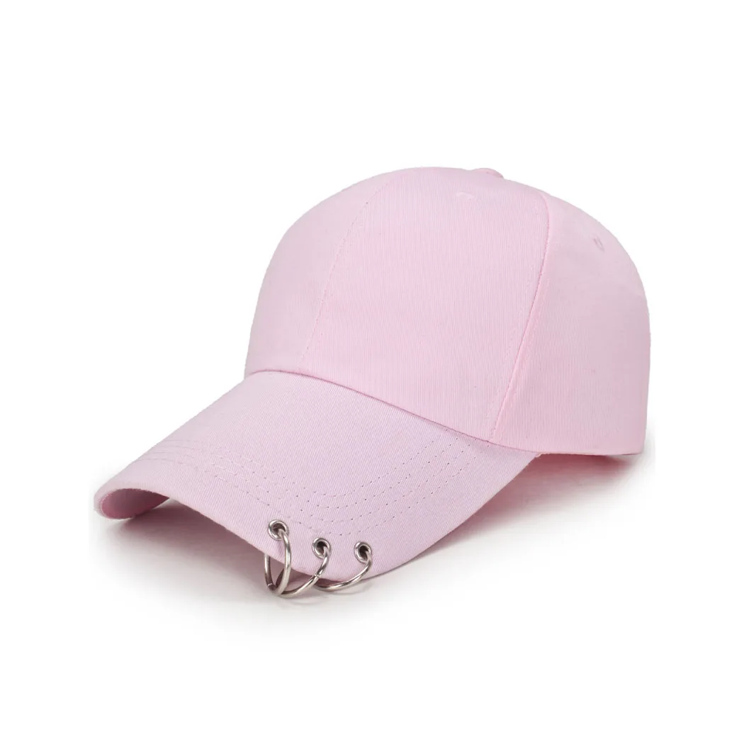 Kpop бейсбольная кепка Женская Мужская хип хоп железное кольцо Snapback Hat Beanies унисекс