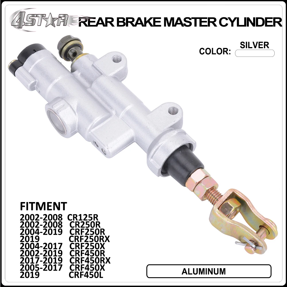 MotorbikeAluminumRearBrakeMasterCylinderForHONDACR125RCR250R