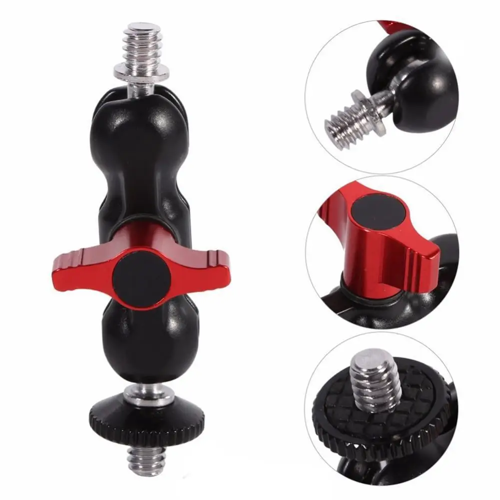 

Magic 1/4 inch Clamp Double Ball Head Arm Mount Adapter for DSLR Camera LCD Monitor