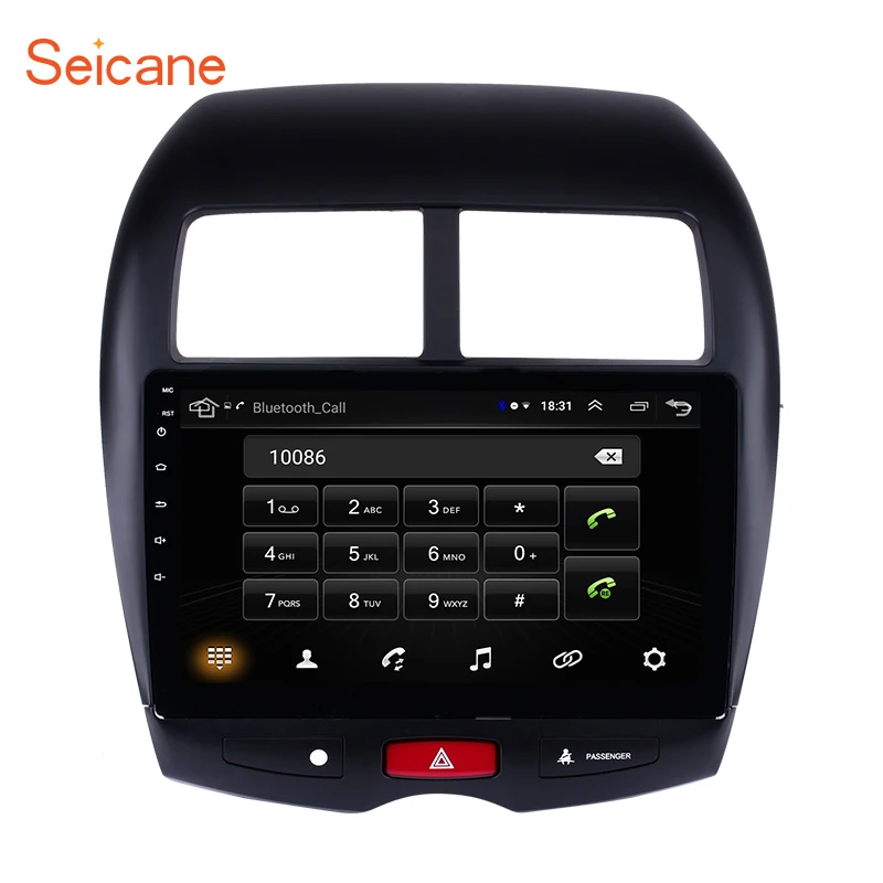 Цена Seicane 2 din автомагнитола Мультимедиа Видео плеер навигация font b gps b font Android 8,1 для 2010 2011 2012 2015 Mitsubishi ASX peugeot 4008