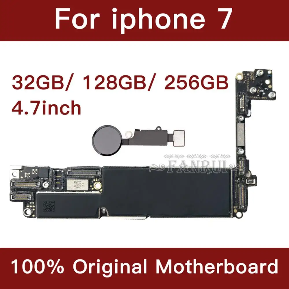 Для iPhone 7 4 дюймов материнская плата разблокированная с Touch ID полнофункциональная