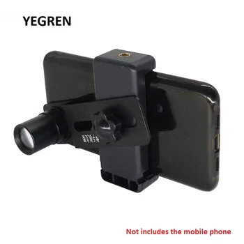

Cell Phone Mount Adapter Phone Clip w/ 12.5X Eyepiece Lens Take f/ Microscope Save Send Photo Video Diameter 23.2mm 30mm 30.5mm