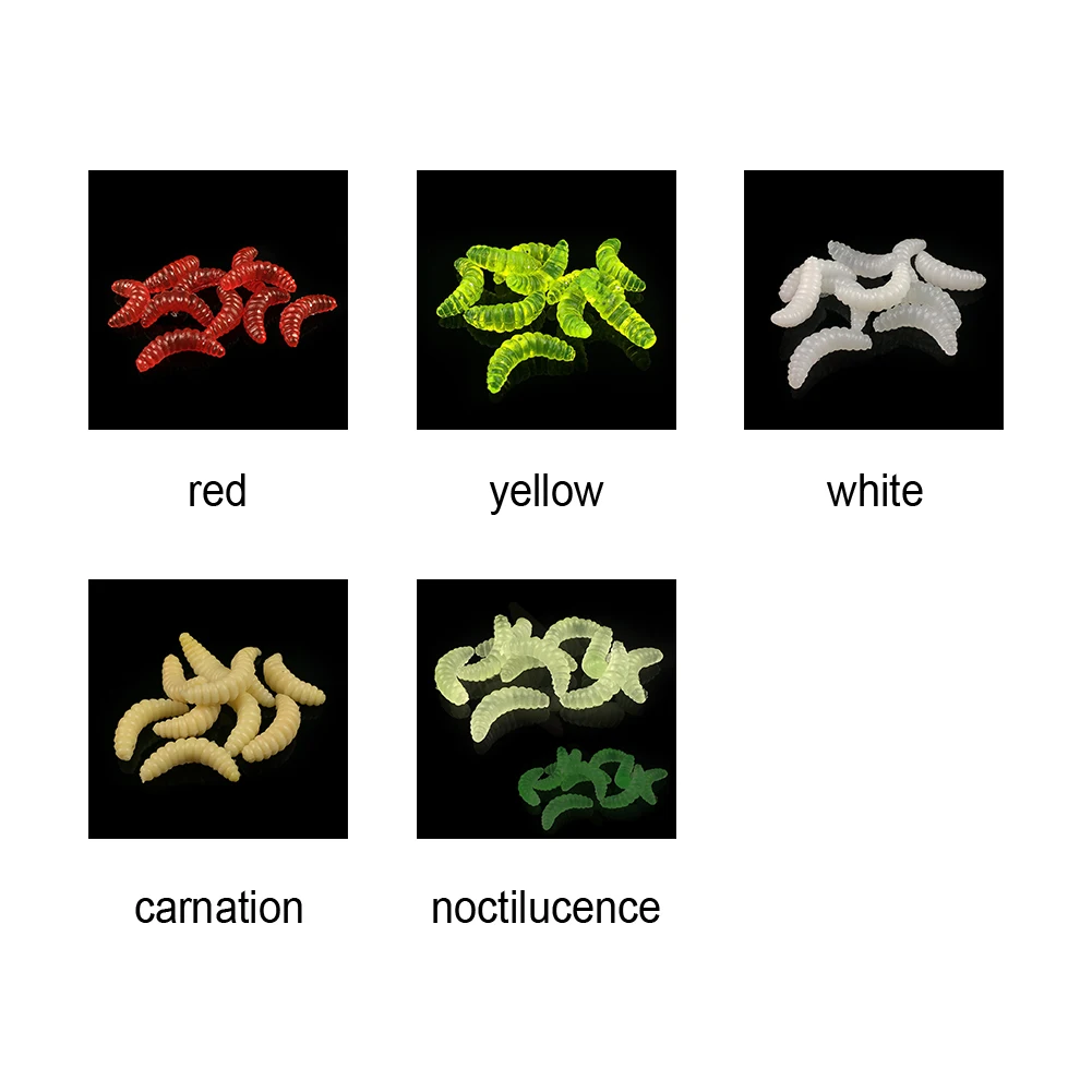10 шт., 2,4*0,4 см, мягкие приманки для рыбалки, хлеб, червь, приманка с запахом, биомиметические мягкие черви, червь, изношенные, поддельные приманки, 5 цветов на выбор