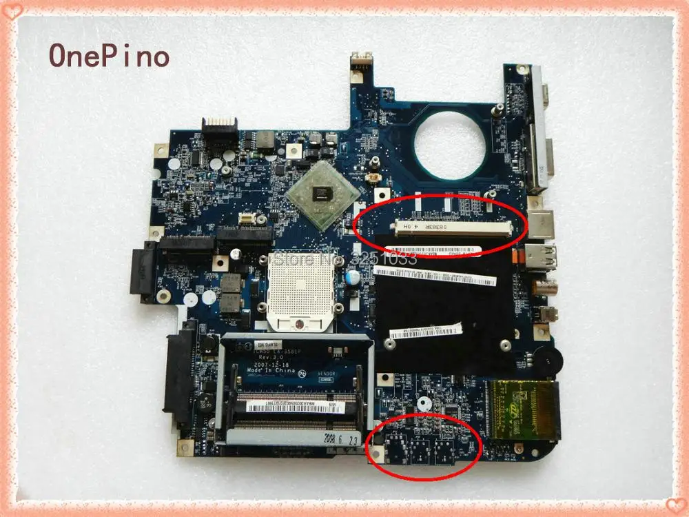 Great Value  LA-3581P MBAK302002 for ACER 7520G Laptop Motherboard MB.AK302.002 ICW50 LA-3581P MBAK302003 MB.AK3