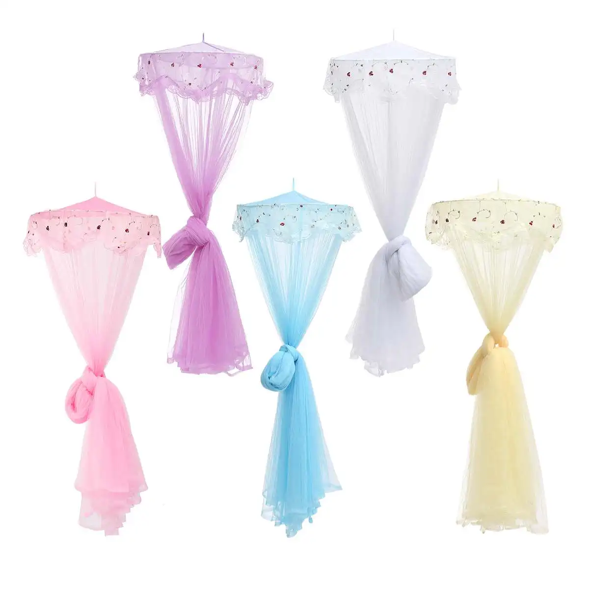 

Kid Baby Bed Canopy Bedcover Mosquito Net Curtain Bedding Round Dome Tent Cotton Curtain Bedding Dome Tent Home
