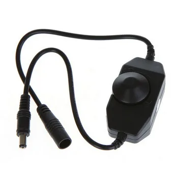 

12V / 24V 6A LED Dimmer Controller Adjust brightness for easy Color Clear, Black