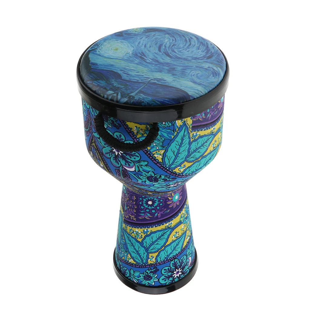 8inch Djembe Bongo African Hand Drum Musical Handheld Percussion Instrument for Kids Adults Gift