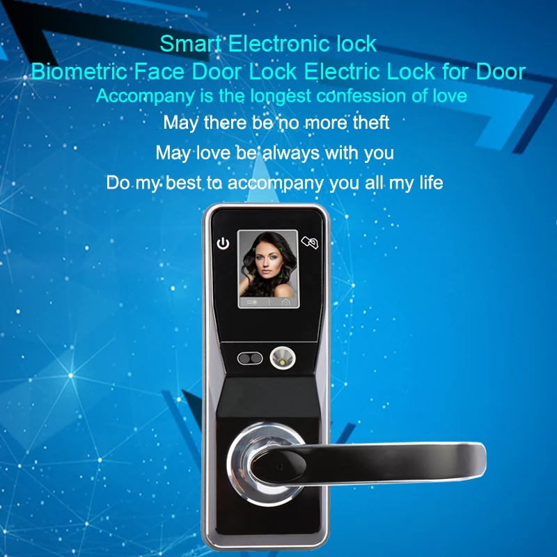 Biometric Door Lock Face Recognition Security Home Smart Facial