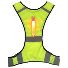 DSGS светодиодный светоотражающий спортивный жилет рабочая одежда куртка Открытый безопасности унисекс мотоцикл