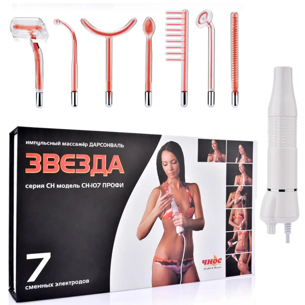 

7PCS/Set High Frequency Electrotherapy Facial Machine Portable Handheld Beauty Therapy Acne Spot Remover