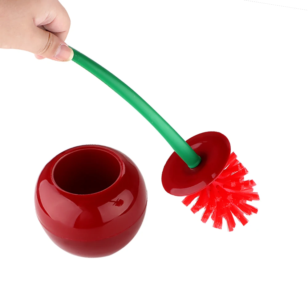 HOOMIN Close Cleaner Lovely Cherry Shape домашняя щетка для уборки туалета и держатель набор