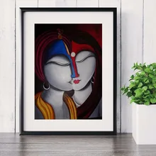 Beauty Radha Abstract Canvas Art Print Painting Poster Wall Pictures For Living Room Decorative Home Decor No Frame radha