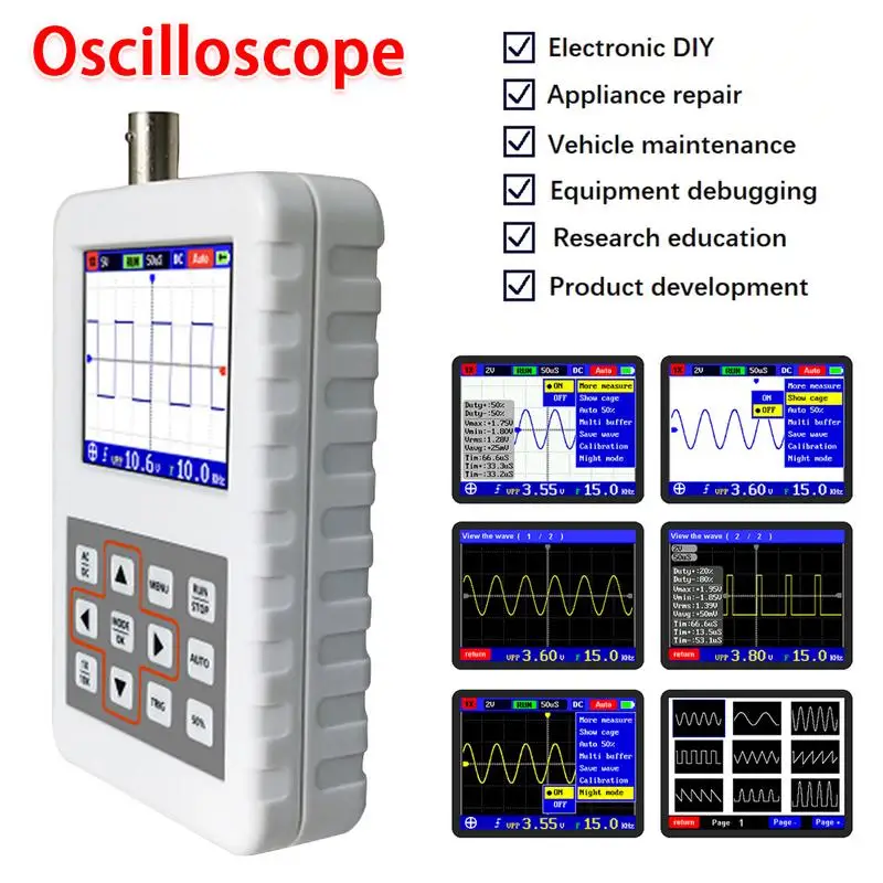 

DSO FNIRSI PRO Handheld mini portable digital oscilloscope 5M bandwidth 20MSps sampling rate