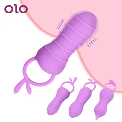 OLO G-spot Massage Дилдо Вибратор вибрирующий яйцо 10 скоростей анус клитор стимулятор интимные игрушки для женщин женская мастурбация