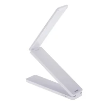 16 LED Rechargeable Foldable LED Desk Reading Lamp Portable Table Lamp Folding Study Lamp White folding book light rechargeable led desk lamp portable dimmable study table bed reading aluminum alloy touch sensor roll over