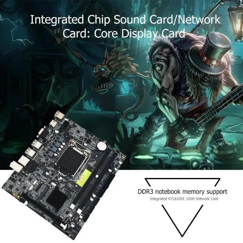 2019 H55 PC LGA1156 الكمبيوتر سطح اللوحة DDR3 مزدوجة اللوحة مع HDMI HD واجهة الذاكرة نوع DDR3 1333/1066 MHZ 2019 H55 PC LGA1156 الكمبيوتر سطح اللوحة DDR3 مزدوجة اللوحة مع HDMI HD واجهة الذاكرة نوع DDR3 1333/1066 MHZ
