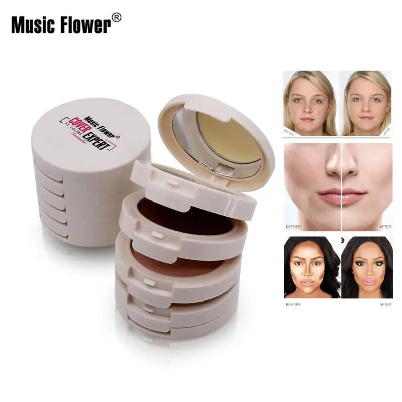 

Concealer Contouring Makeup Palette Foundation Base Whitening Brighten Bare Face Corrector Bronzer Contour Compact Powder