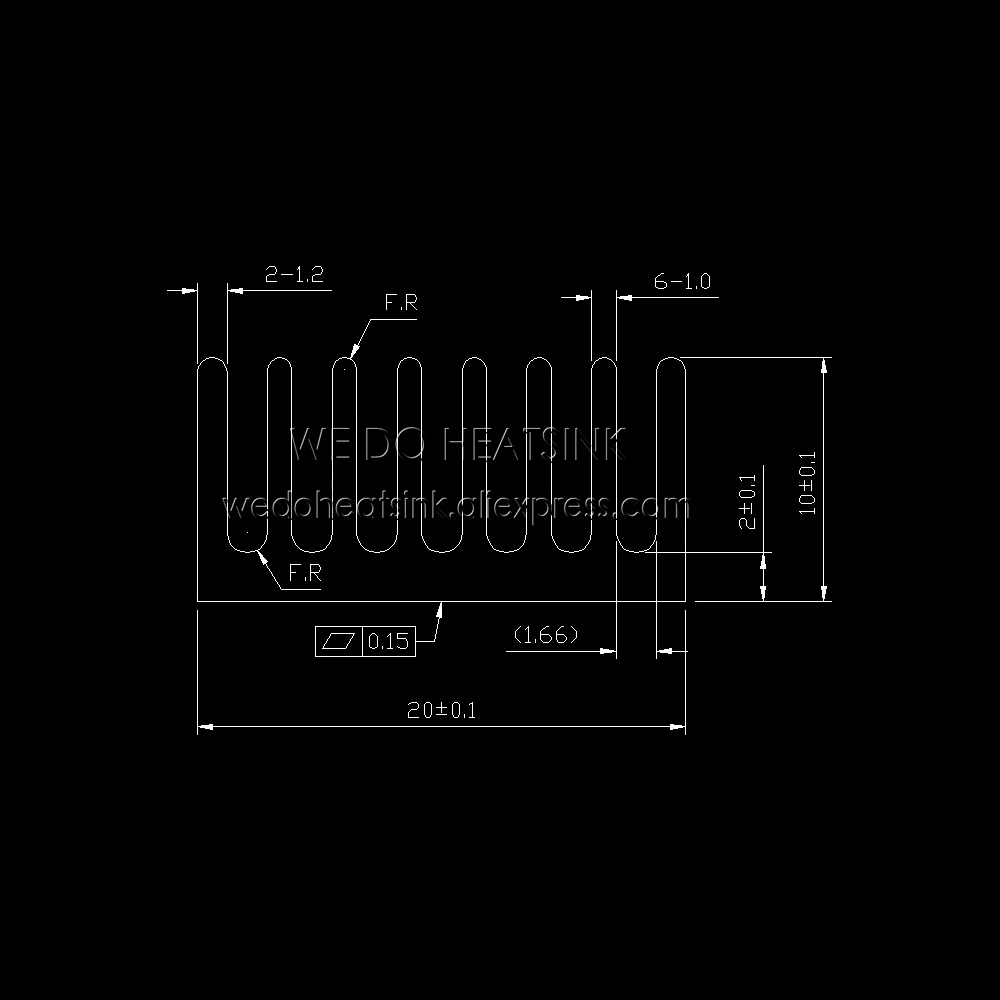 20x20x10mm 알루미늄 IC LED 냉각 쿨러 히트싱크 방열판 8 개, 열전도율 접착 테이프 포함