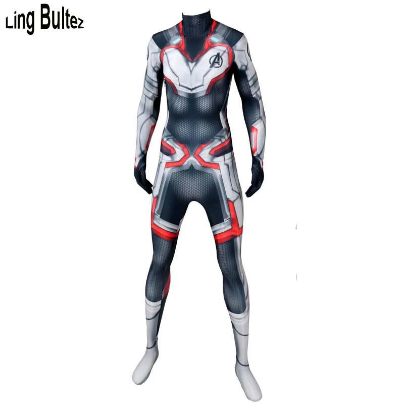 Ling Bultez High Quality Avengers Endgame Cosplay Costume End Game Quantum Realm Suit With Muscle Shade Quantum Realm Costume