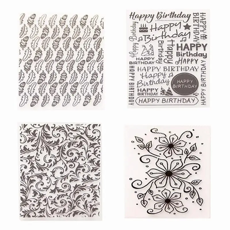 

Transparent Silicone Stamp Kids Toy Letter Geometric Seal Paper Card Making