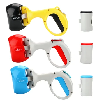 

2 In 1 Pet Pooper Scooper With 1 roll Poop Bags Pick Up Holder Outdoor Waste Cleaning Tools Pet Accessories