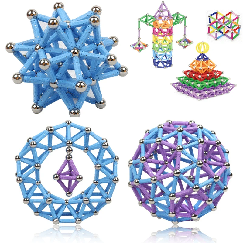 200/100/50 шт. Магнитный конструктор строительные блоки игрушки похожие Конструкторы Игрушки играть магнитные игрушечные блоки для Для детей