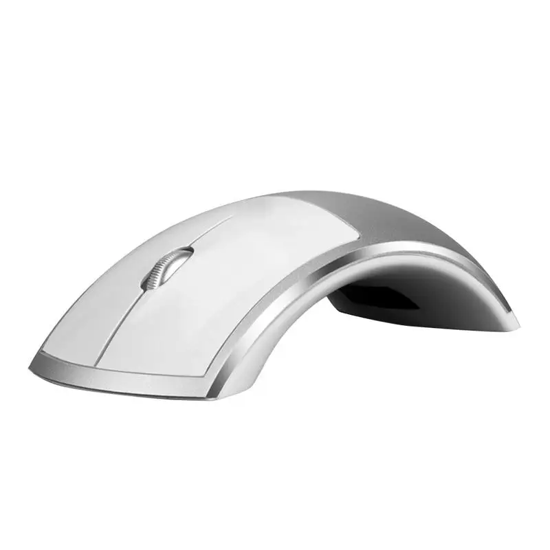 

Wireless Mouse Aluminum Alloy Charging Wireless Mouse Portable Silent Dual-mode Arch Bridge Mouse Computer Accessories Office