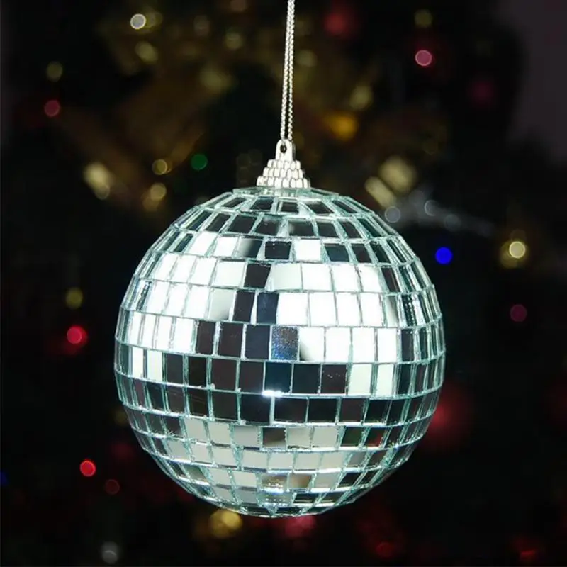 

15cm Mini Disco Ball Portable Home Party Christmas Bar Decoration Projector Glass Mirror DJ Ball #1022
