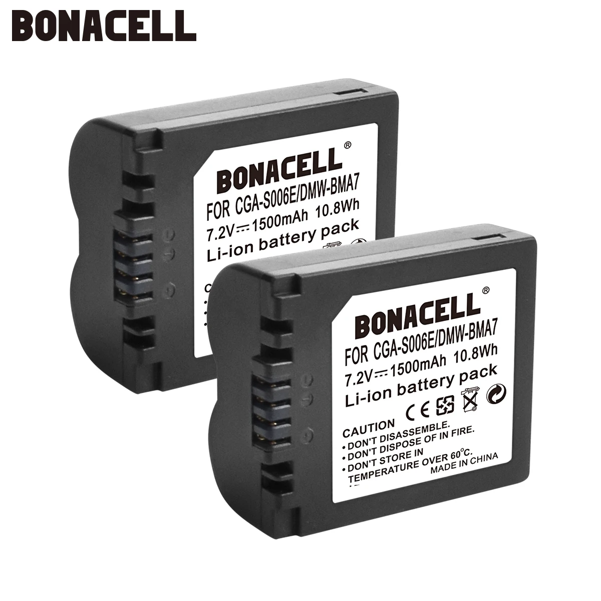 

Bonacell 1500mAh CGA-S006 CGR CGA S006E S006A S006 DMW-BMA7 Camera Battery for Panasonic DMC FZ7 FZ8 FZ18 FZ28 FZ50 FZ30 L10