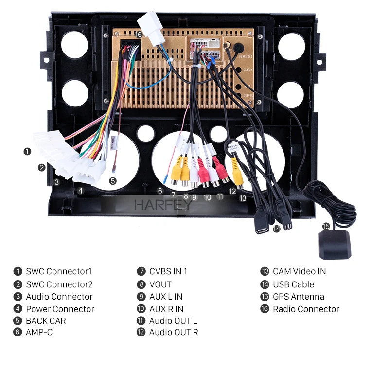 Cheap Harfey HD Touchscreen 9" Android 8.1 for 2007-2018 Toyota FJ CRUISER Car Stereo GPS Navigation Bluetooth 3G WiFi DVR DAB+ SWC 4