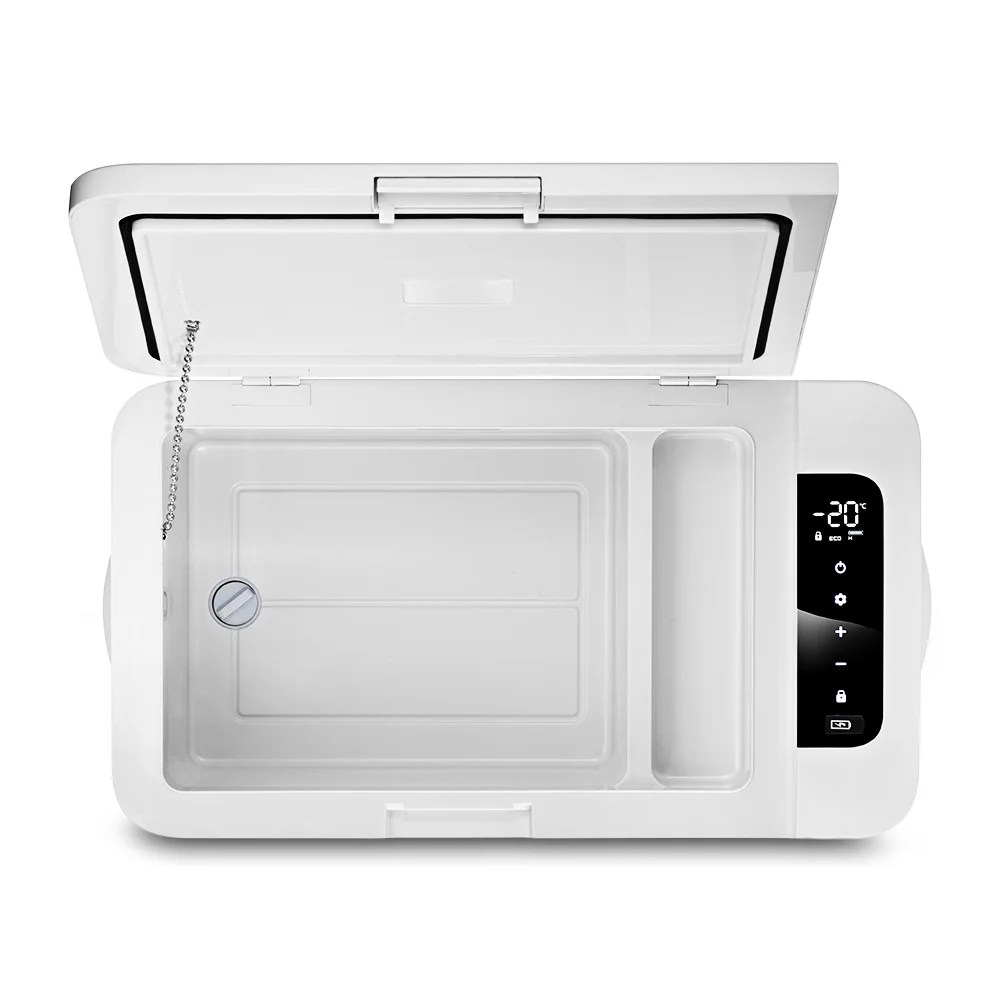 18L AC / DC Portable Car Refrigerator Quick Refrigeration Fridge 2 Chambers Refrigeration Freezing for Car Home Picnic Camping 18L AC / DC Portable Car Refrigerator Quick Refrigeration Fridge 2 Chambers Refrigeration Freezing for Car Home Picnic Camping