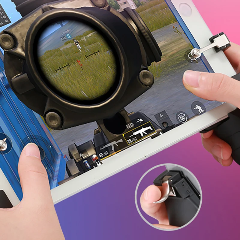  Game Grip Handle For Pubg Mobile Professional Game Trigger Fire Button Aim Key Gamepad L1R1 Control