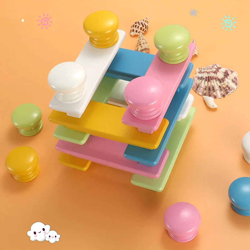 1 قطعة الأطفال خشبية مقابض باب المطبخ مجلس الوزراء المقابض الأثاث خزانة دولاب مقبض موجزة مقابض أدراج تسحب