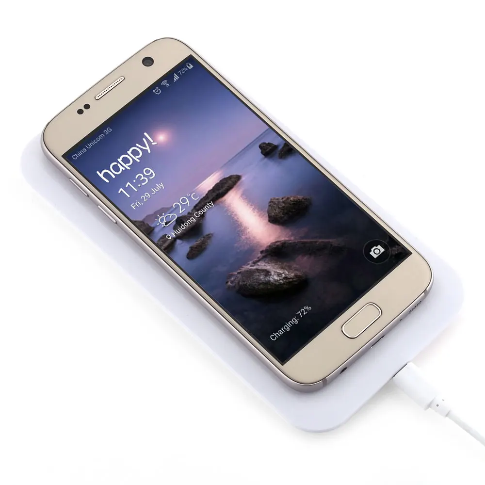 Универсальный Портативный Ци беспроводной мощность зарядки подставка для мобильного телефона зарядное устройство 5 В/1A выход для iPhone samsung Xiaomi huawei