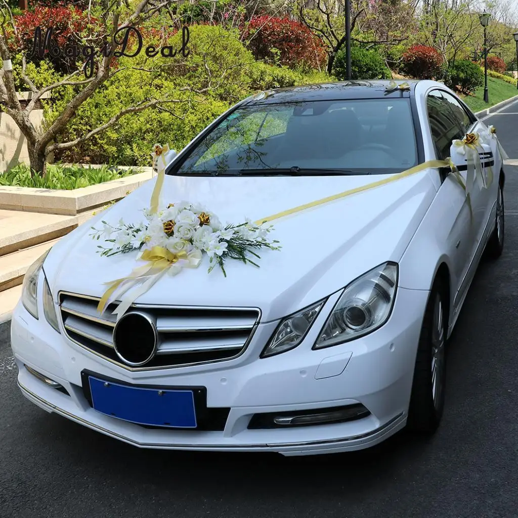 Свадебный набор украшений для автомобиля MagiDeal 12 шт./компл. сделай сам