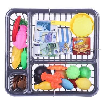 

37Pcs Children Pretend Play Toys Kitchen Simulation Food with Drain Basket Playset Learning Education Toys for Children