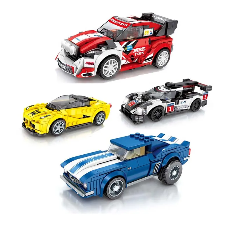 

New City Racing Series Speed Champion Racer action Figures Building Blocks Toys for Children boy gifts compatible legoings car