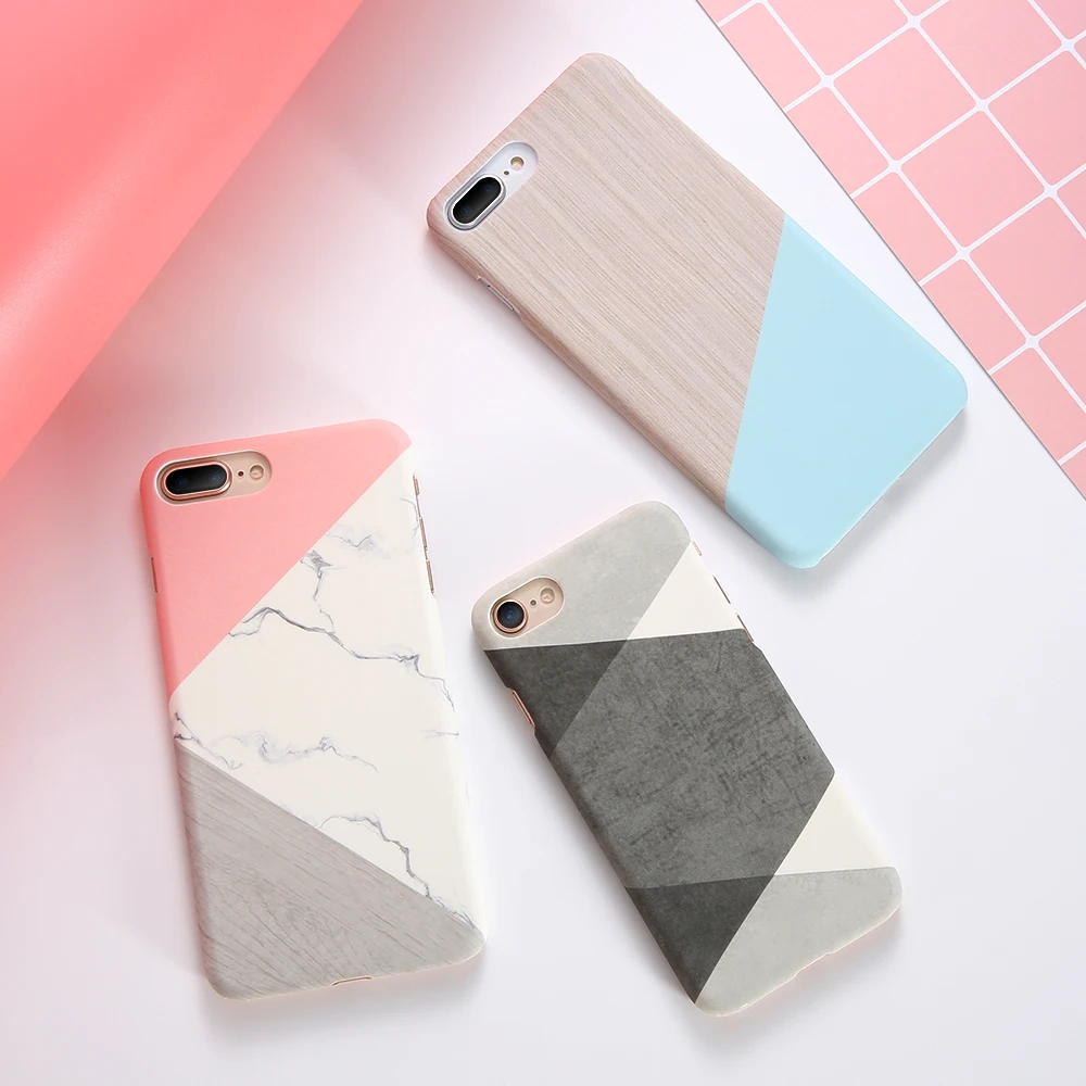 

KISSCASE Triangle Pattern Phone Case For iPhone 7 8 X XS Max XR Fashion Cases For iPhone 7 8 6 6S Plus 5 5S SE Back Cover Coque