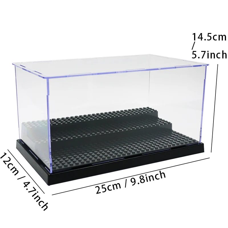 

Clear Acrylic Building Blocks Display Box Toy DIY Dustproof Protector Action Figure Model Case Building Kits Toys For Boys Gifts