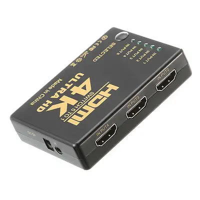 3D 4K 1080P 5 портов HDMI переключатель разветвитель концентратор + ИК пульт