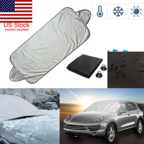 

US Freedom Full Protection Windshield Cover Car Sunshade Anti-snow Dust Winter